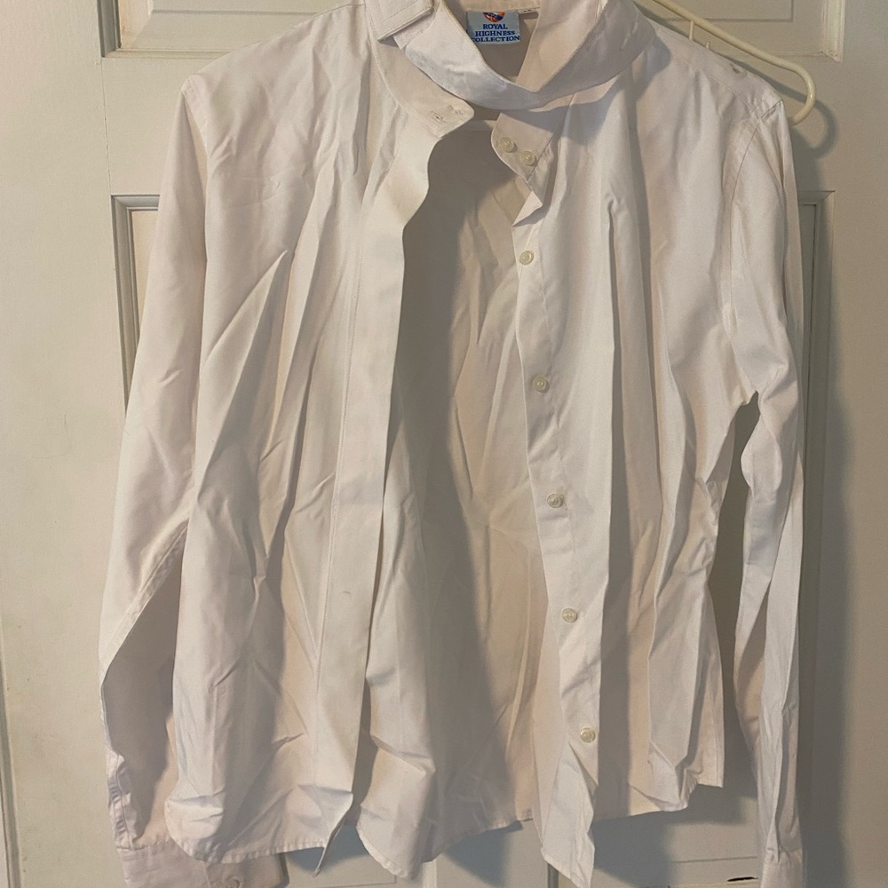 Two ladies size 40/Large Show shirts for horse competitions.
